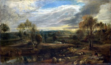  rubens - RUBENS Peter Paul Un paysage avec un berger et son troupeau
